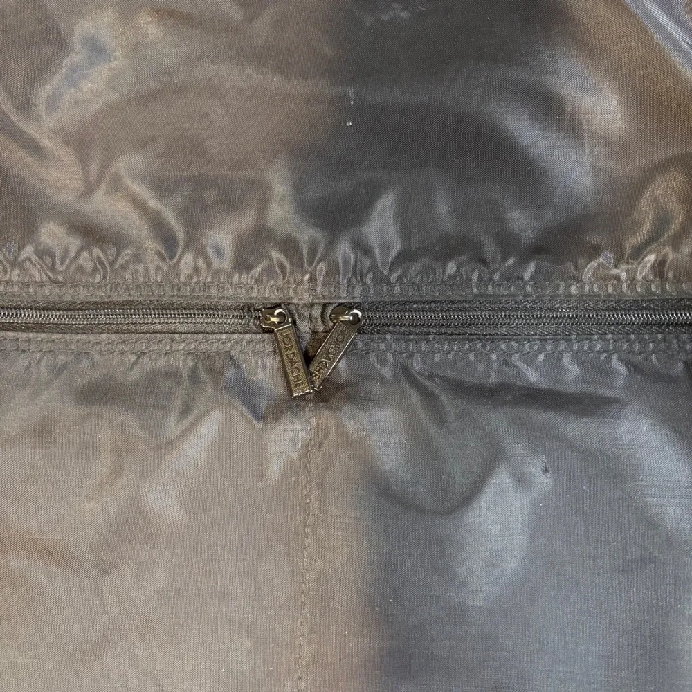 Jordache Garment Bag Unisex OS Grey Excellent Vintage Tweed Folding Suit Carrier